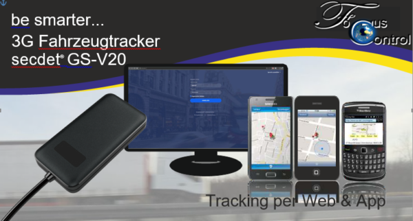 GS-V20 3G - GPS Fahrzeugtracker Ortung für Fahrzeuge aller art, inkl. Aufschaltungskosten