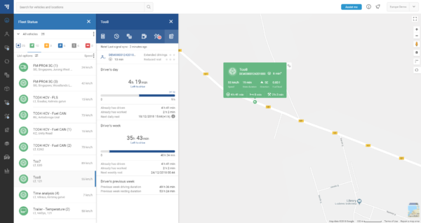 TrustTrack real-time GPS Tracking Flottenmanagement-Plattform